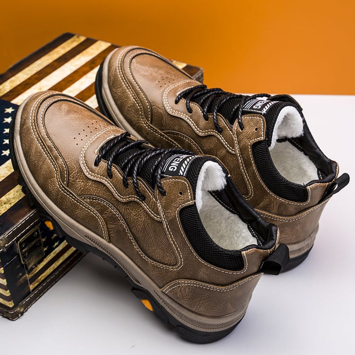 Chaussons d'hiver pour hommes avec doublure en polaire - Darel