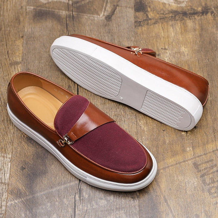 Mocassins en cuir et toile pour hommes, décontractés et élégants - Dario