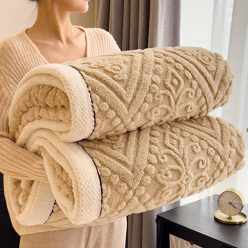 Couverture d'hiver matelassée de luxe