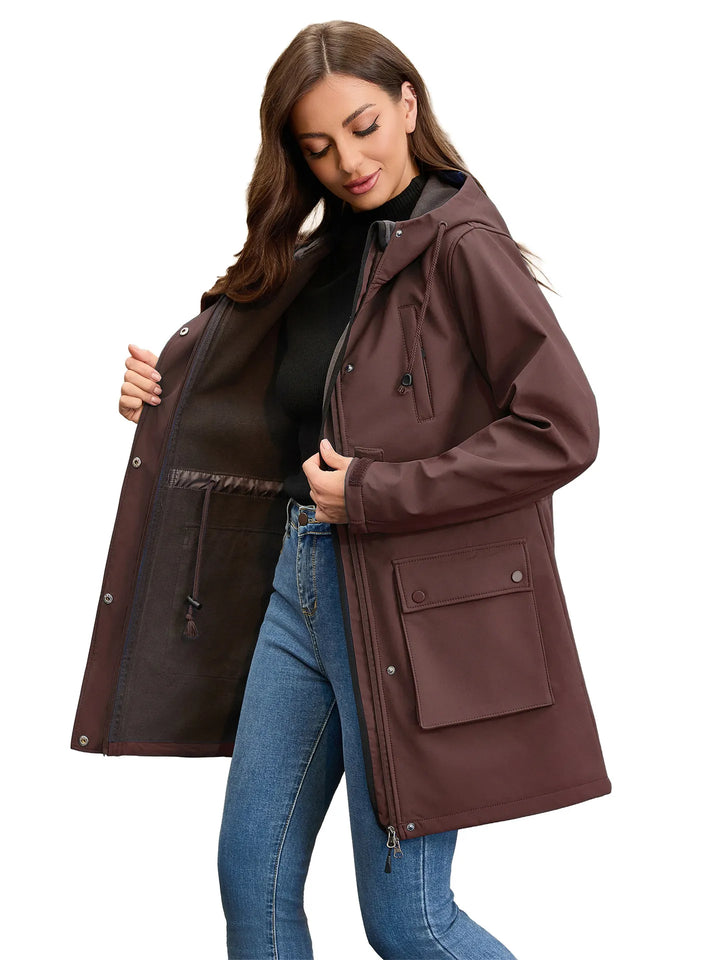 Veste softshell imperméable avec capuche pour femme - Elina