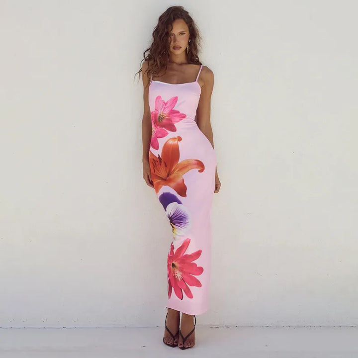 Grace - Robe à bretelles florales pour femmes