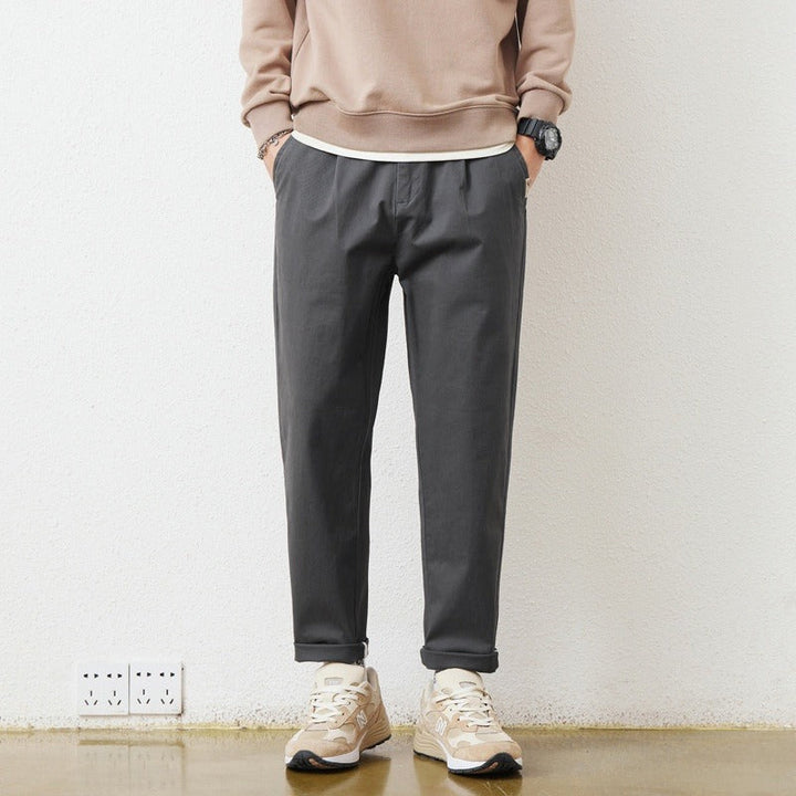 Pantalon droit en coton pour hommes, style urbain - Augusto