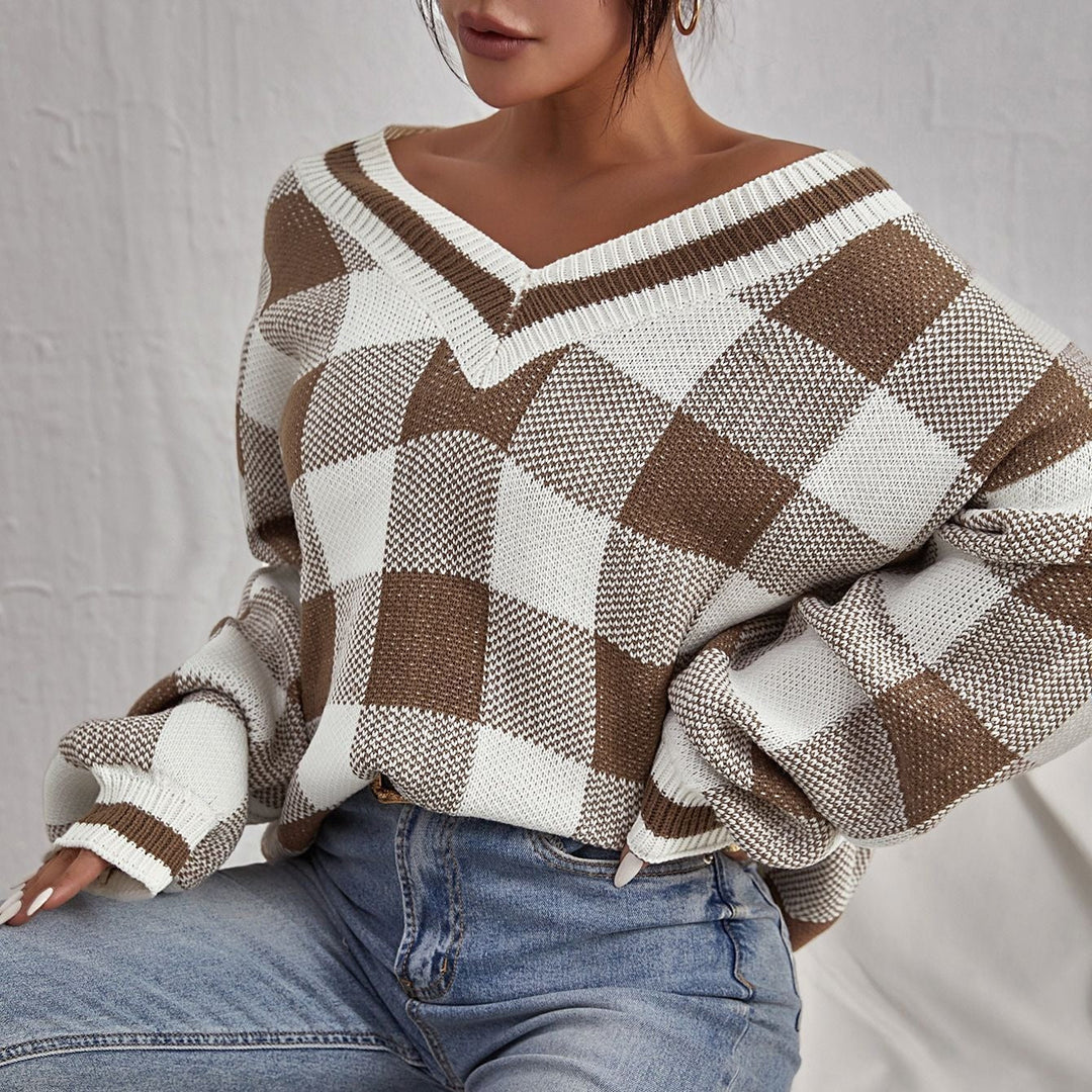 Pull-over femme col V - Clara
