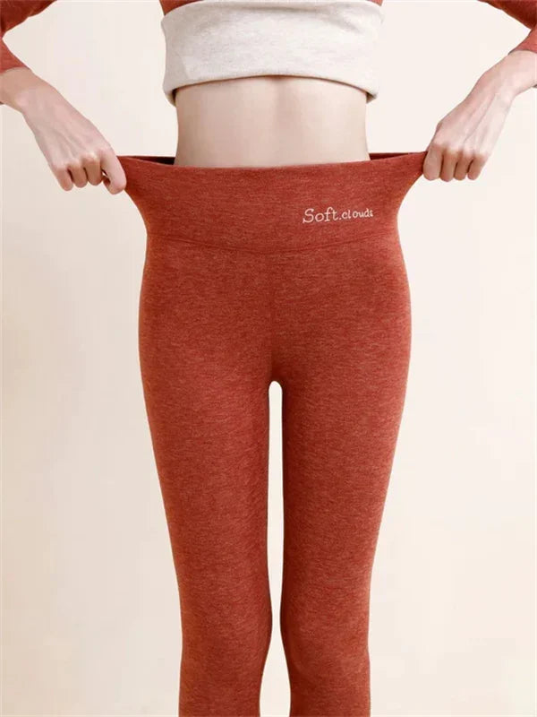 Leggings amincissants doublés de molleton d'Evelyn