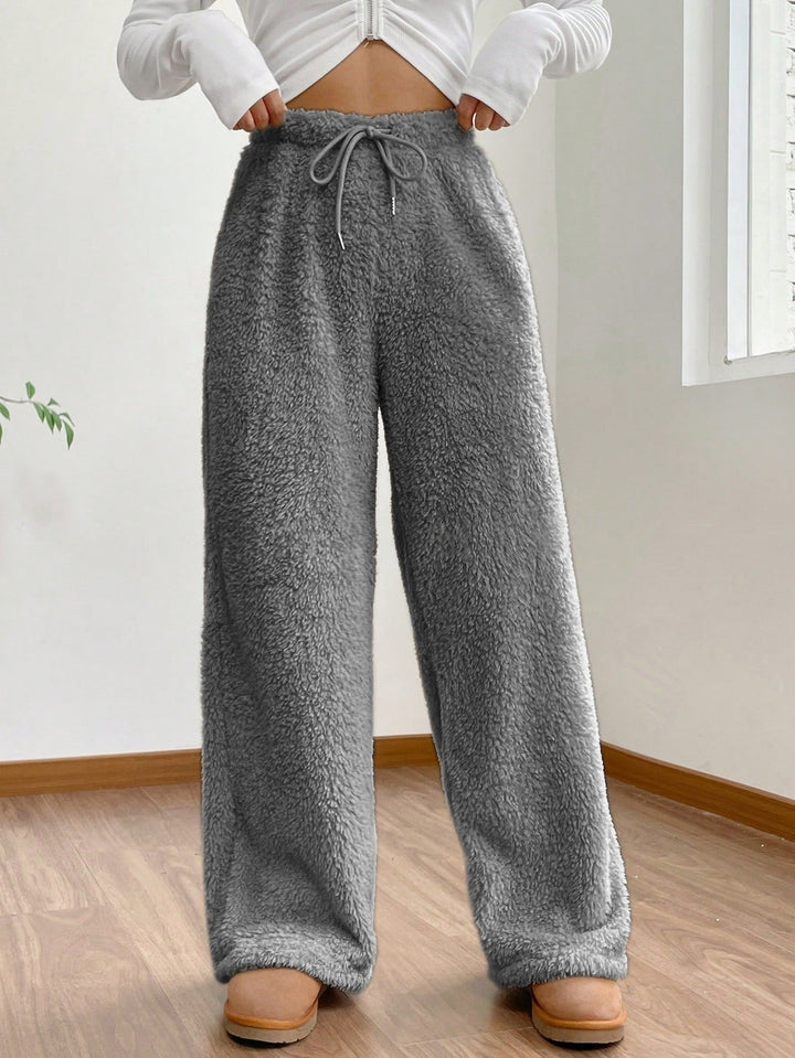 Pantalon texturé en peluche pour femme - Avenne