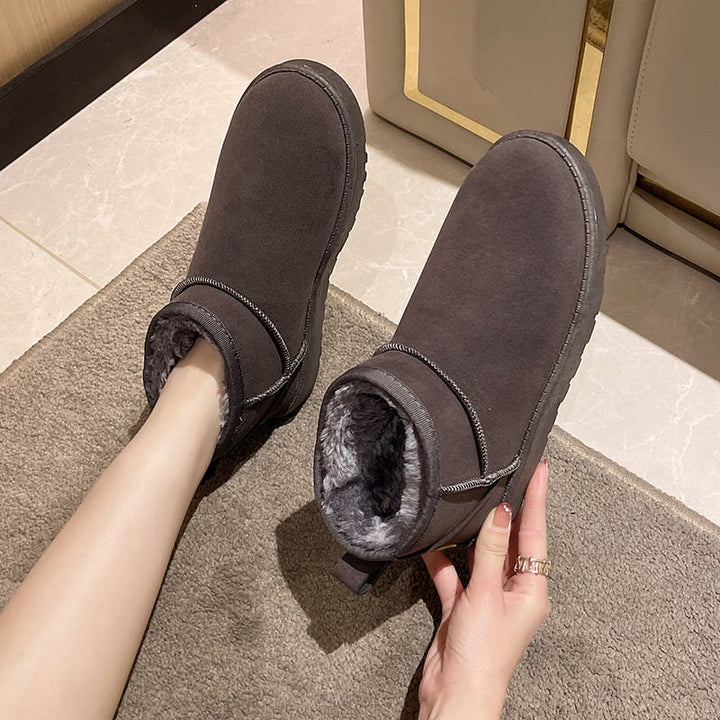 Bottines d'hiver pour femmes en daim avec doublure douce - Mia