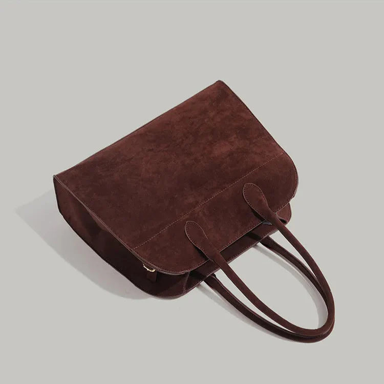 Sac à bandoulière rétro en daim pour femmes - Emilia
