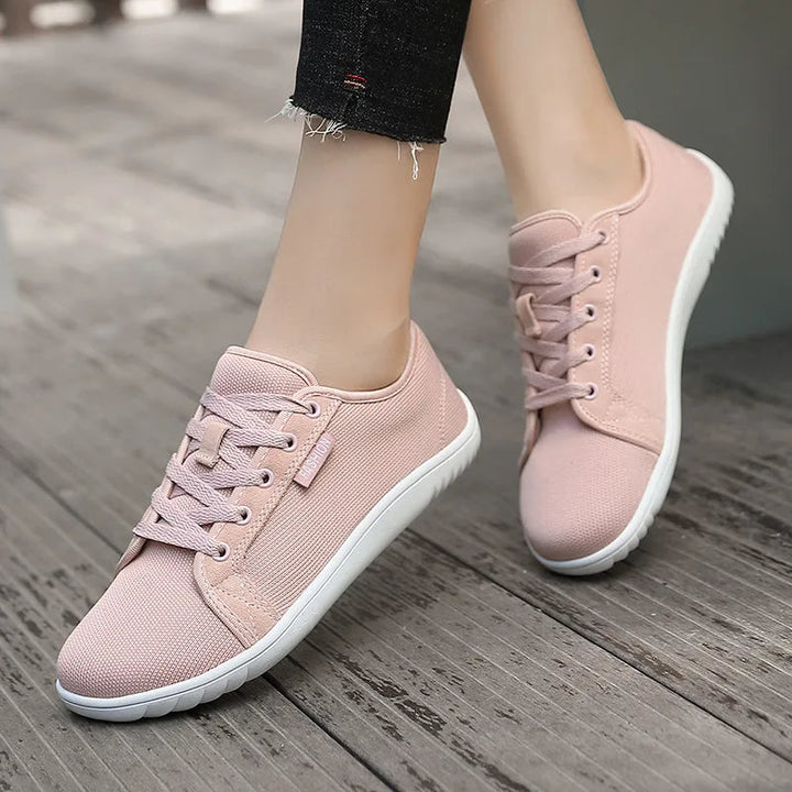 Baskets unisexes respirantes avec semelle antidérapante rose pastel - Elina