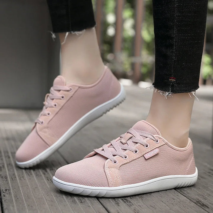 Baskets unisexes respirantes avec semelle antidérapante rose pastel - Elina