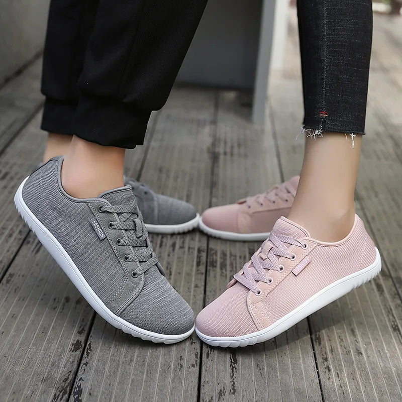 Baskets unisexes respirantes avec semelle antidérapante rose pastel - Elina