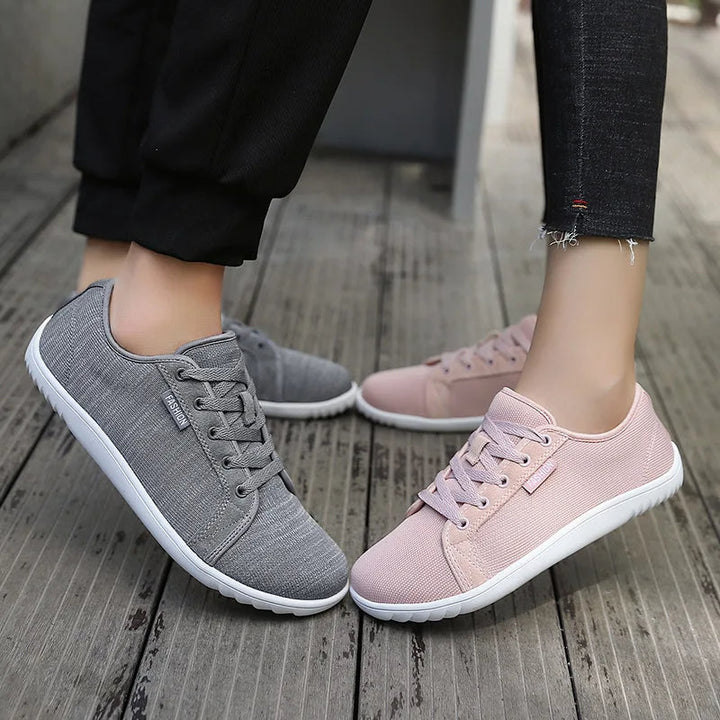 Baskets unisexes respirantes avec semelle antidérapante rose pastel - Elina