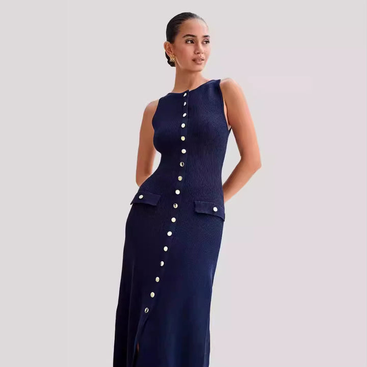 Robe longue sans manches pour femme - Élodie