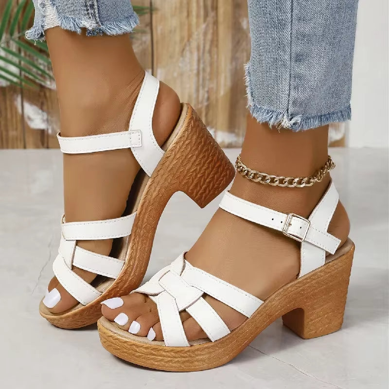 Sandales à talons hauts pour femmes avec bride réglable - Camila