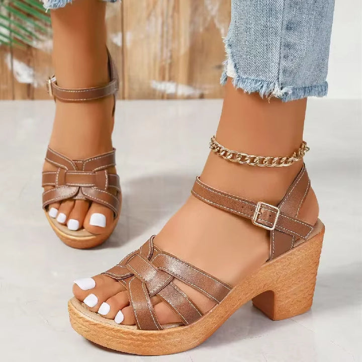 Sandales à talons hauts pour femmes avec bride réglable - Camila