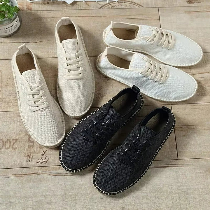 Espadrilles en lin respirantes pour hommes, style décontracté - Mauro