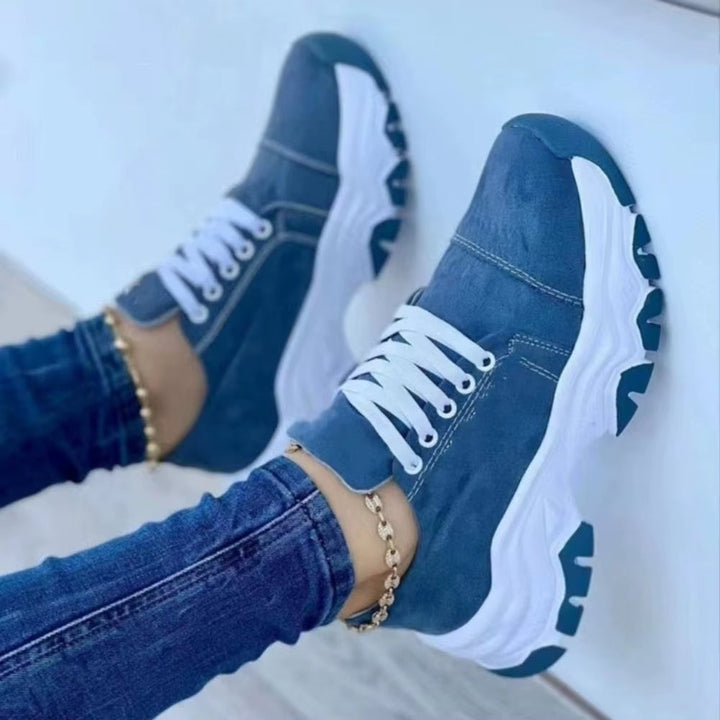 Baskets pour femmes avec semelles épaisses et design dentelé - Rebeca