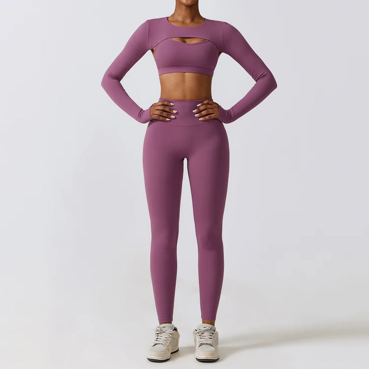 Ensemble de sport compressif en lycra pour femmes - Amanda