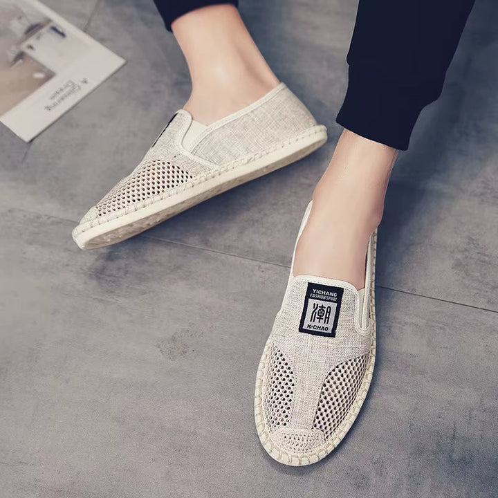 Mocassins en toile respirante style espadrille pour hommes - Julián