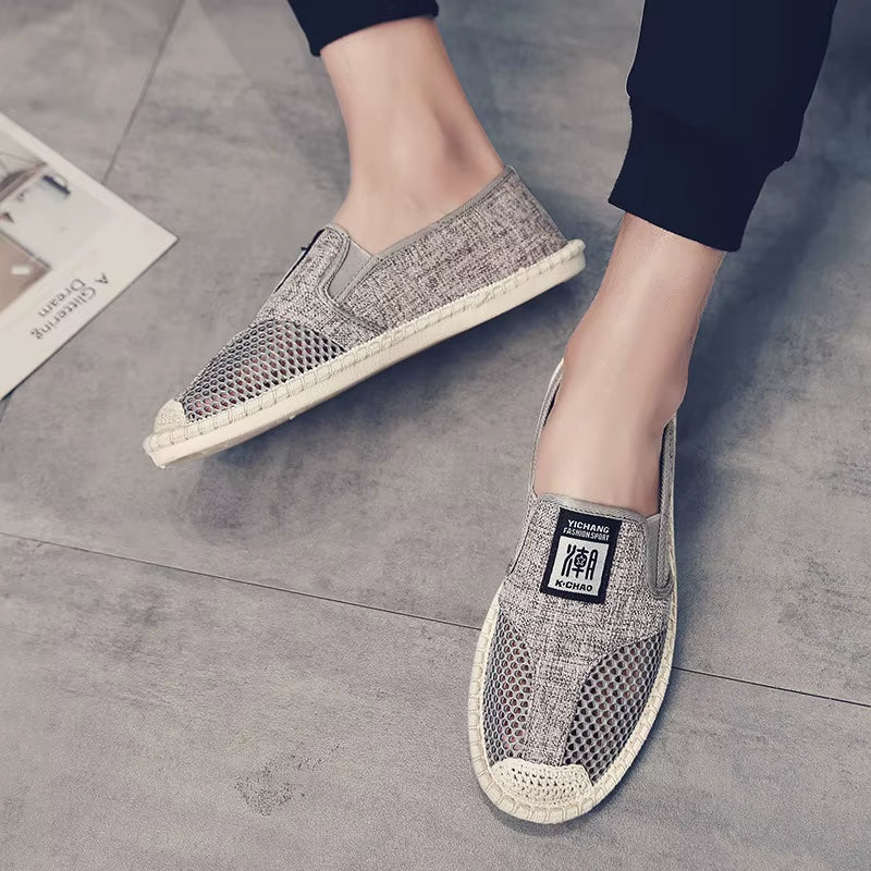 Mocassins en toile respirante style espadrille pour hommes - Julián
