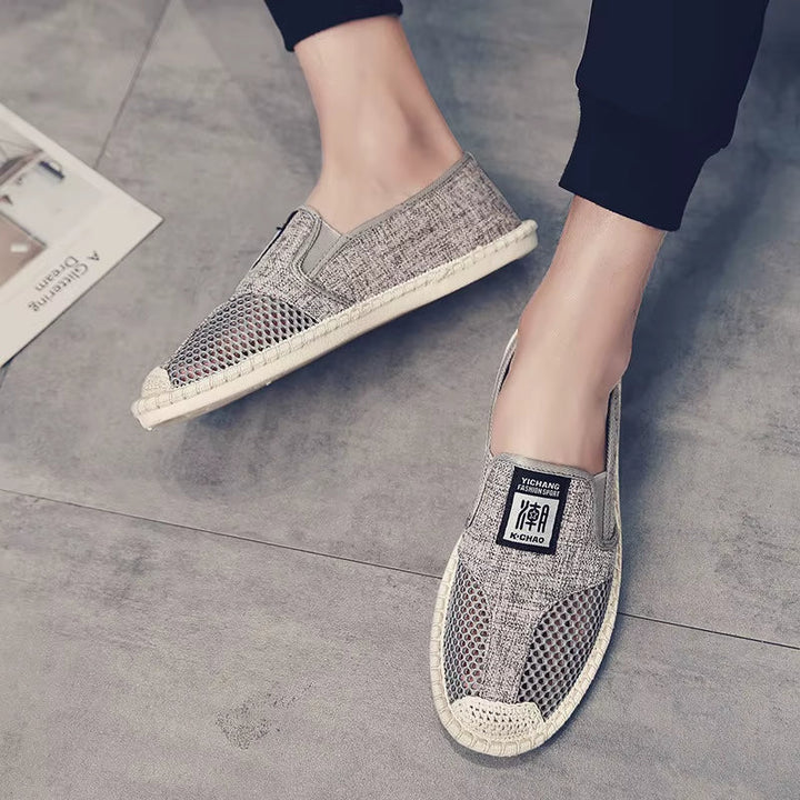 Mocassins en toile respirante style espadrille pour hommes - Julián