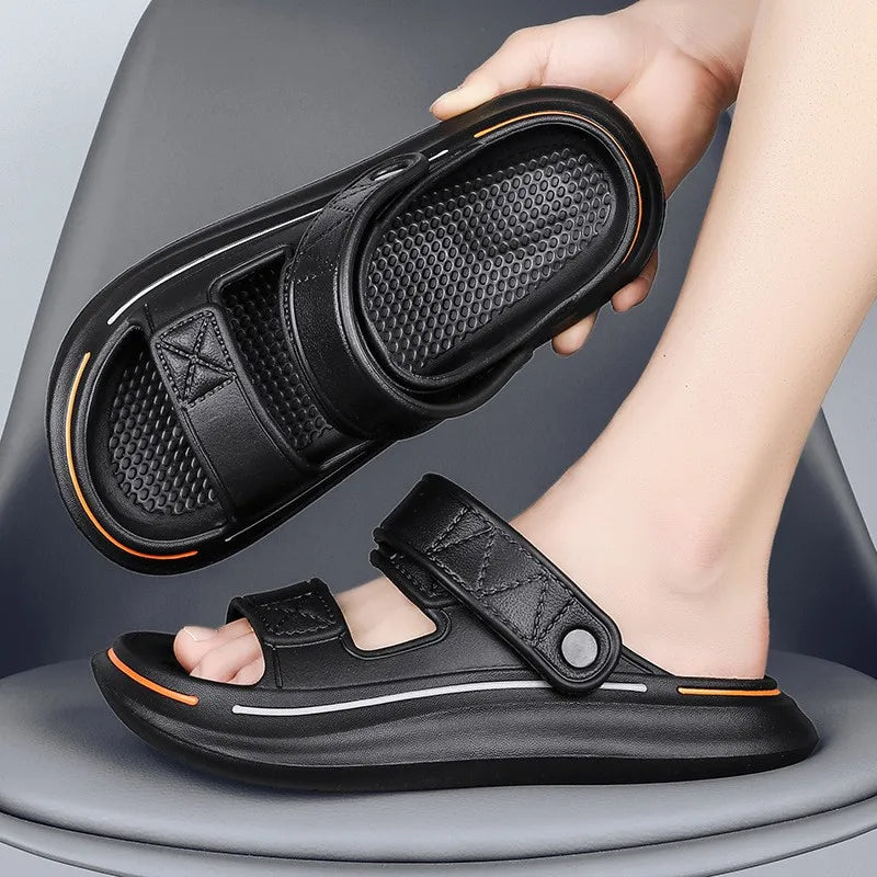 Sandales décontractées pour hommes, semelle antidérapante, style plateforme - Bruno