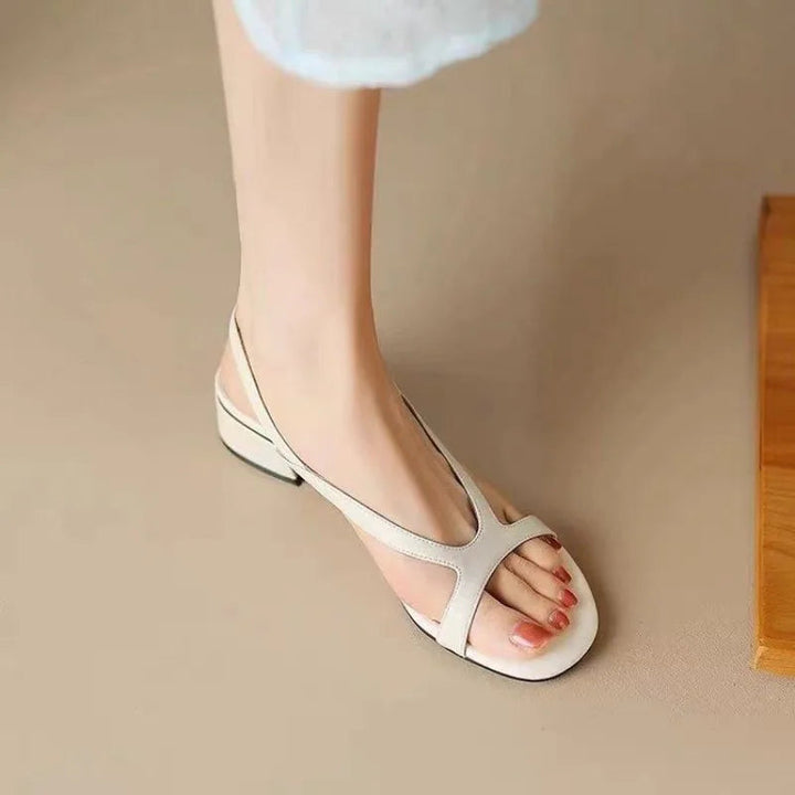 Sandales plates au design minimaliste pour femmes - Elena
