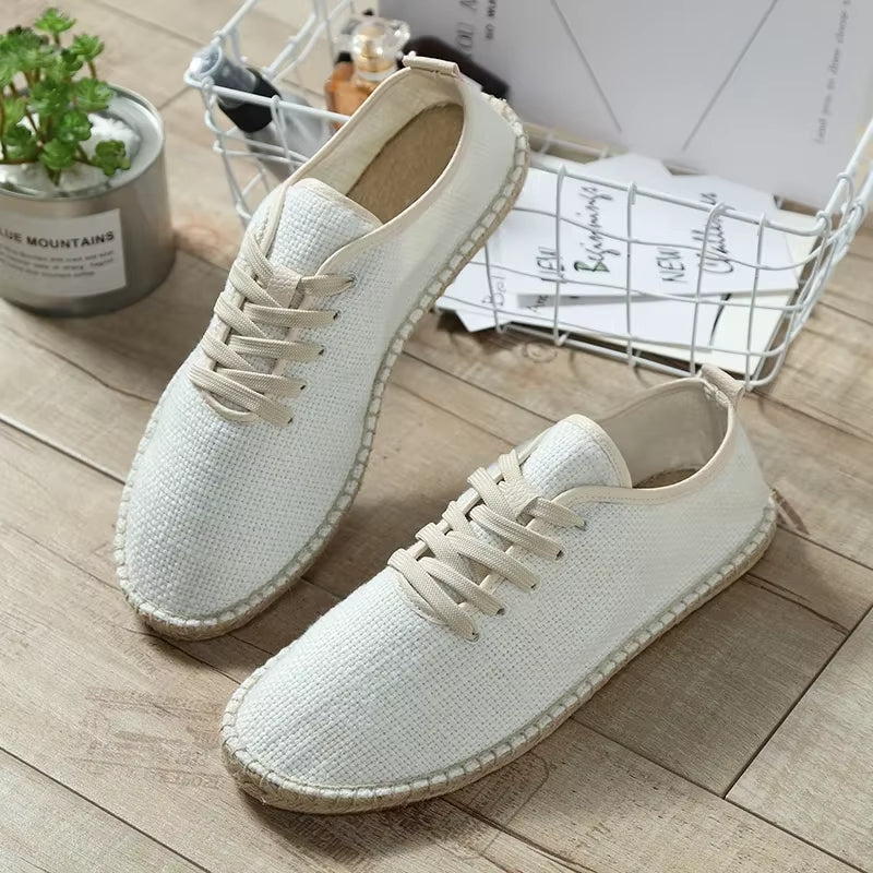 Espadrilles en lin respirantes pour hommes, style décontracté - Mauro