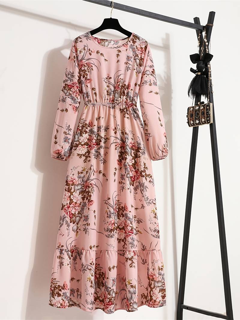 Abella - Robe longue à imprimé floral bohème