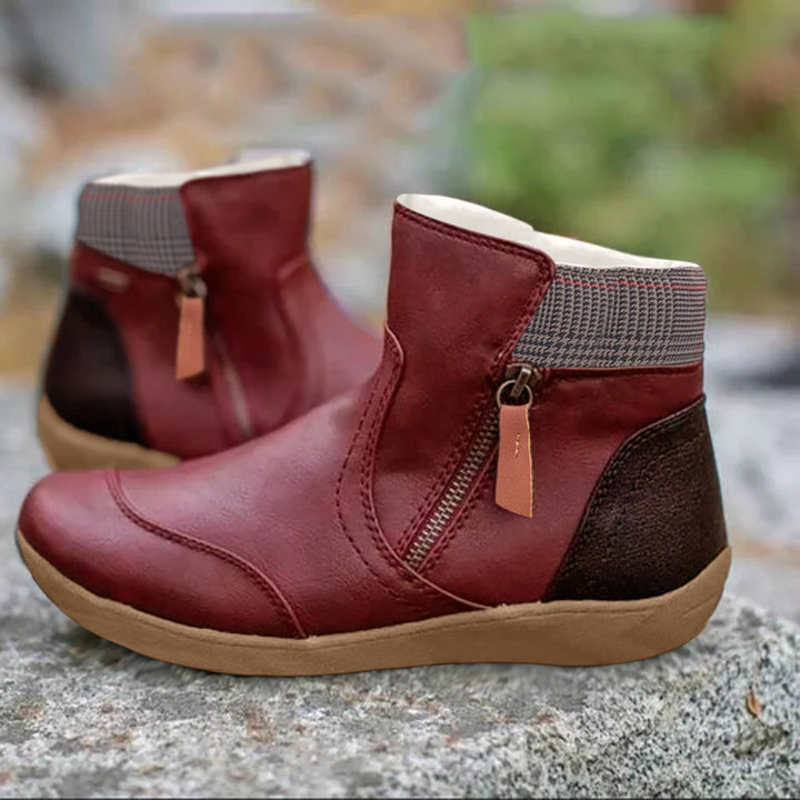 UNICE - Bottes orthopédiques pour femmes avec double fermeture à glissière