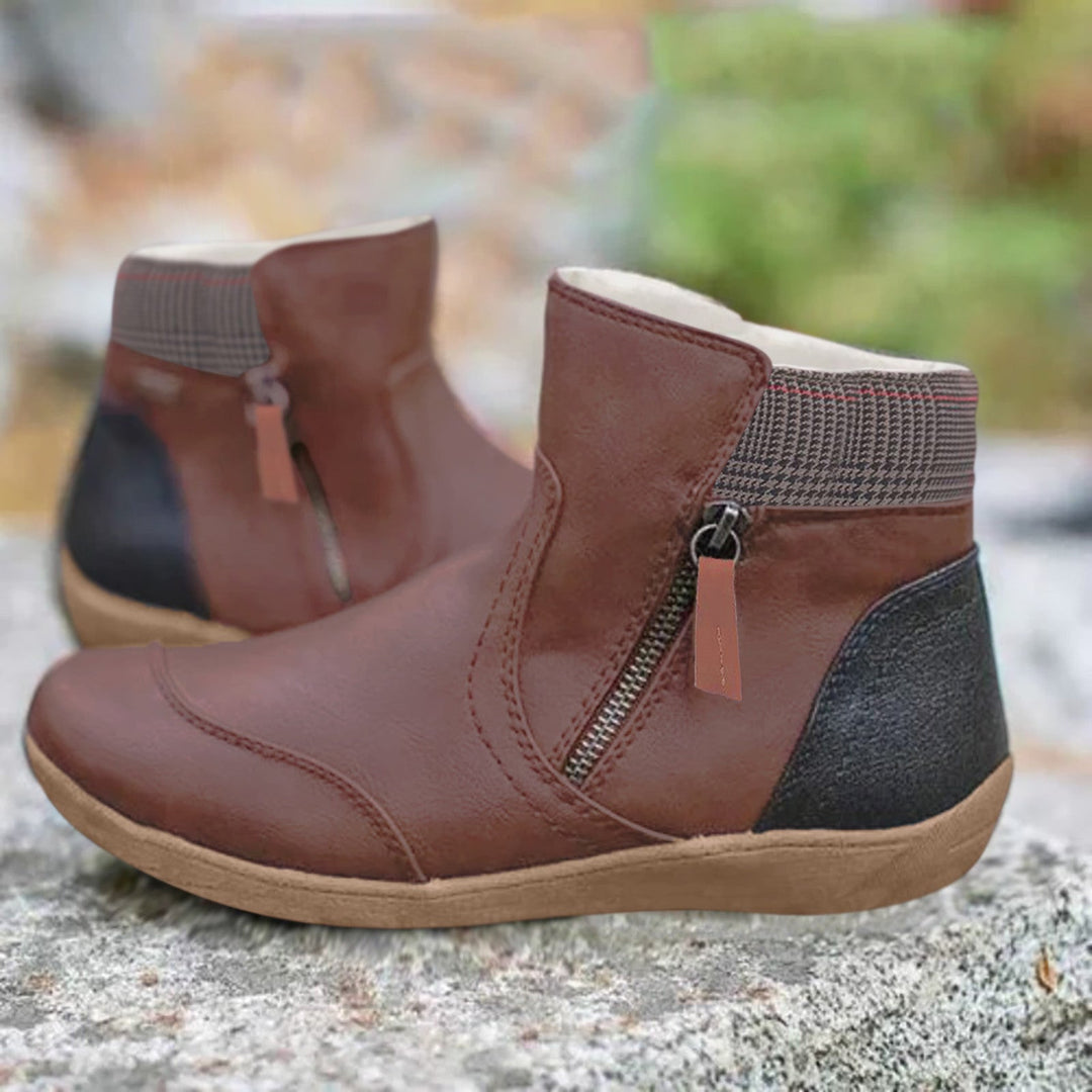 UNICE - Bottes orthopédiques pour femmes avec double fermeture à glissière