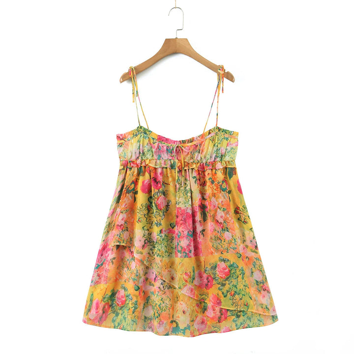 Felicity - Robe camisole fluide à imprimé floral aquarelle