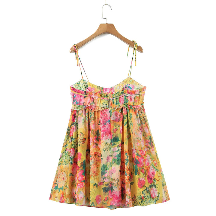 Felicity - Robe camisole fluide à imprimé floral aquarelle