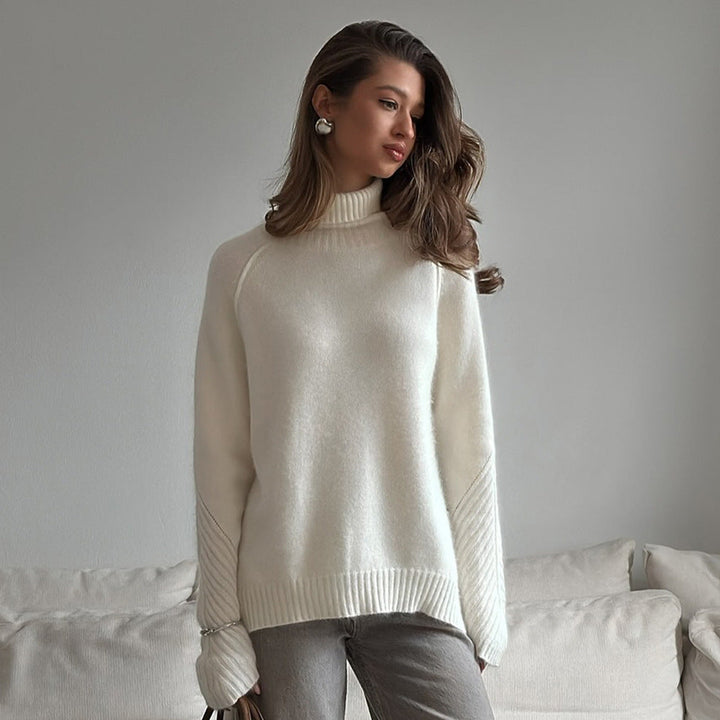 Pull à col roulé en maille pour femme - Amara