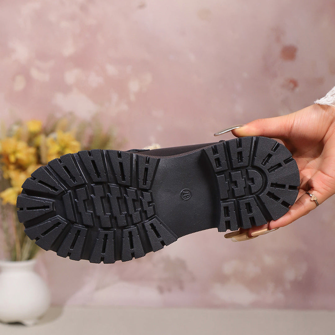 Mocassins pour femmes avec doublure en peluche et semelle robuste - Elira