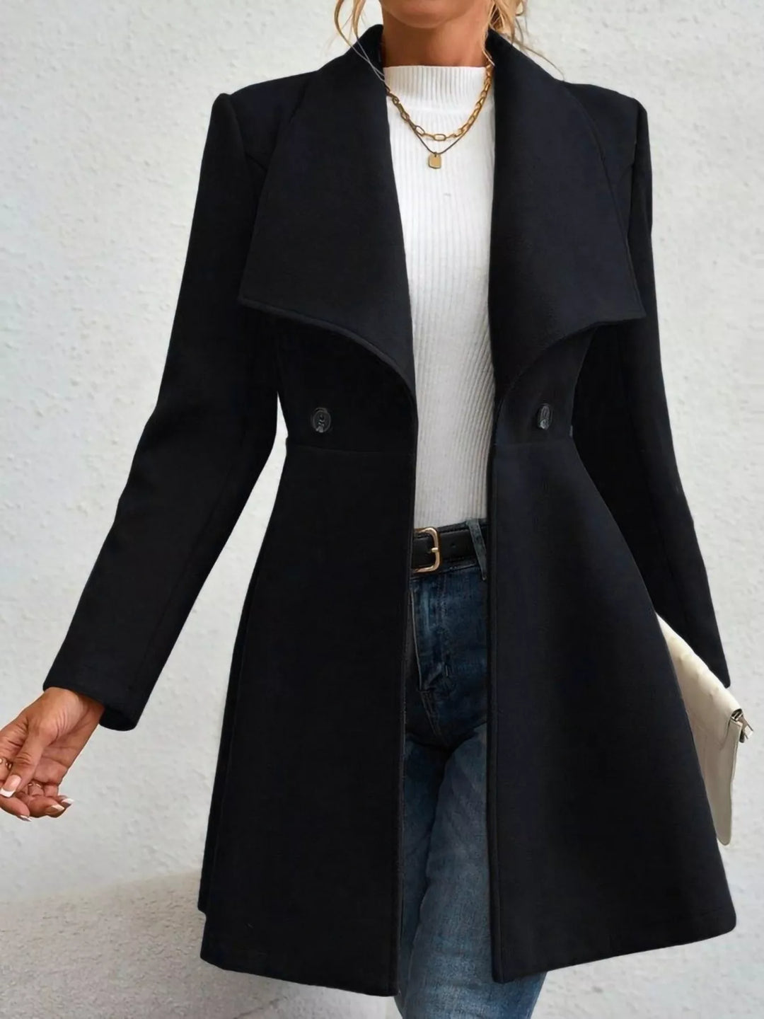 Manteau long et élégant pour femme - Evarine