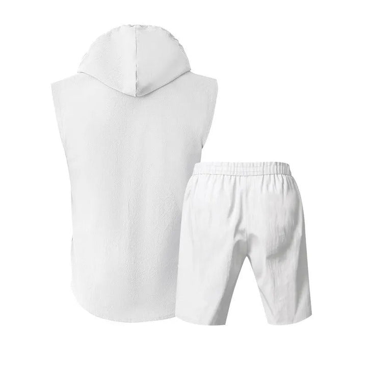 Ensemble sans manches pour hommes en tissu léger d'été - Mauro