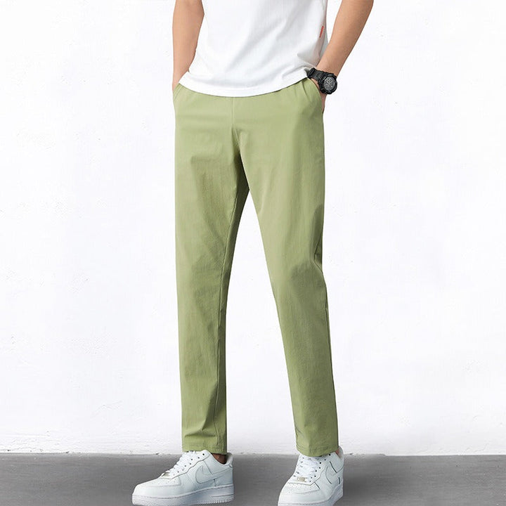 Pantalon slim en tissu extensible pour hommes - Elias