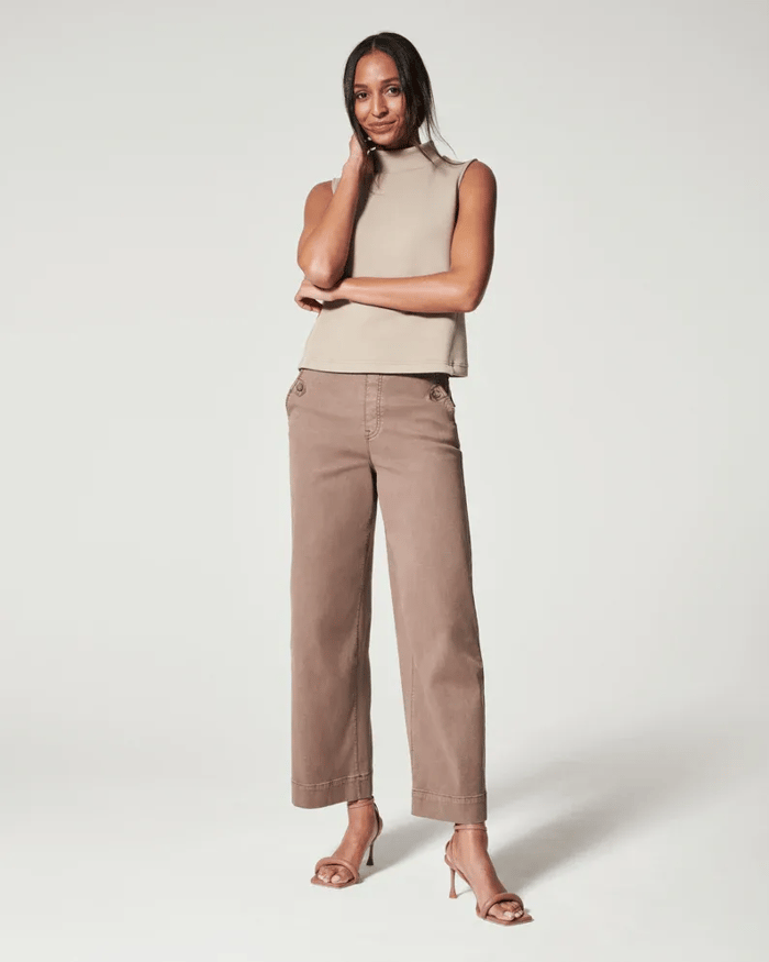 Isy - Pantalon ample cropped