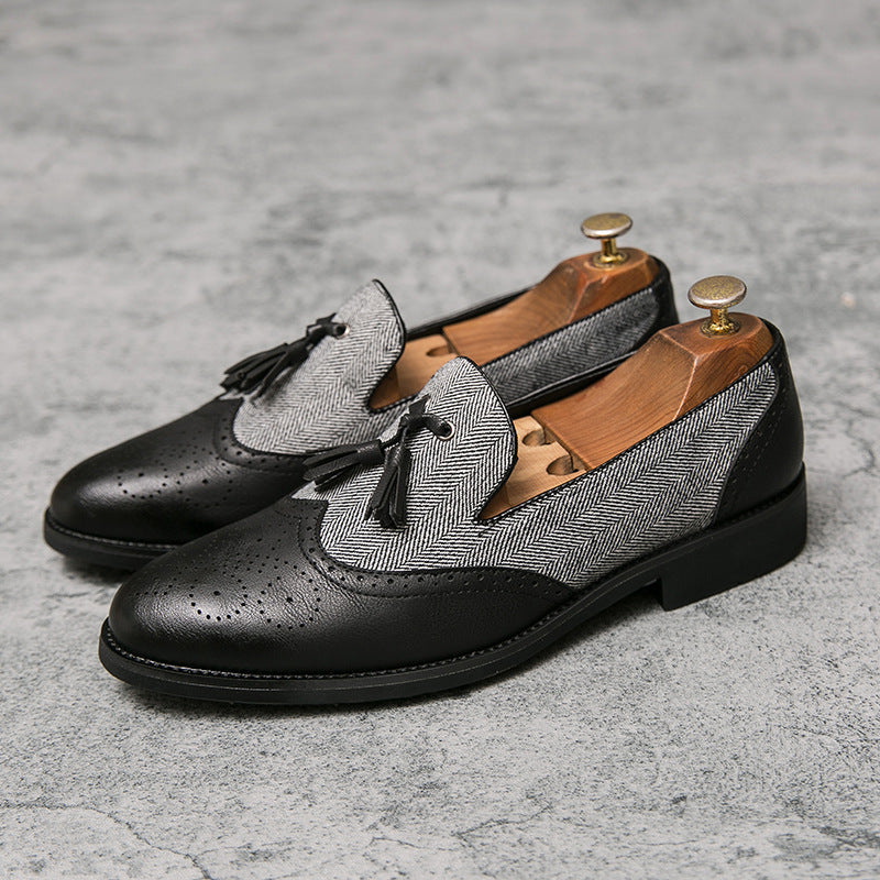 Mocassins homme cuir textile casual - Henrik