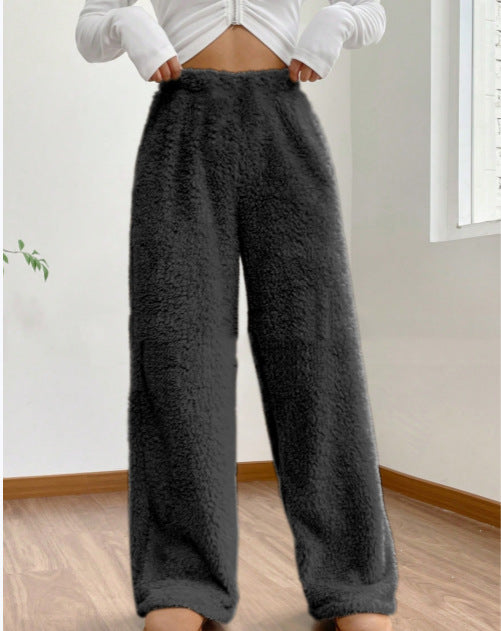 Pantalon texturé en peluche pour femme - Avenne