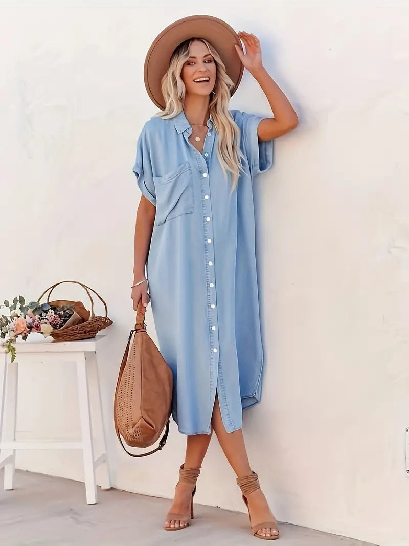 Leonie - Robe en surhim avec poches fixes