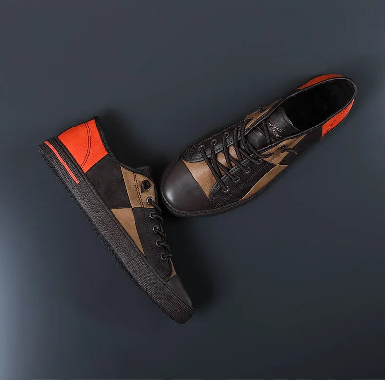 Baskets casual en cuir synthétique pour hommes - Tomás