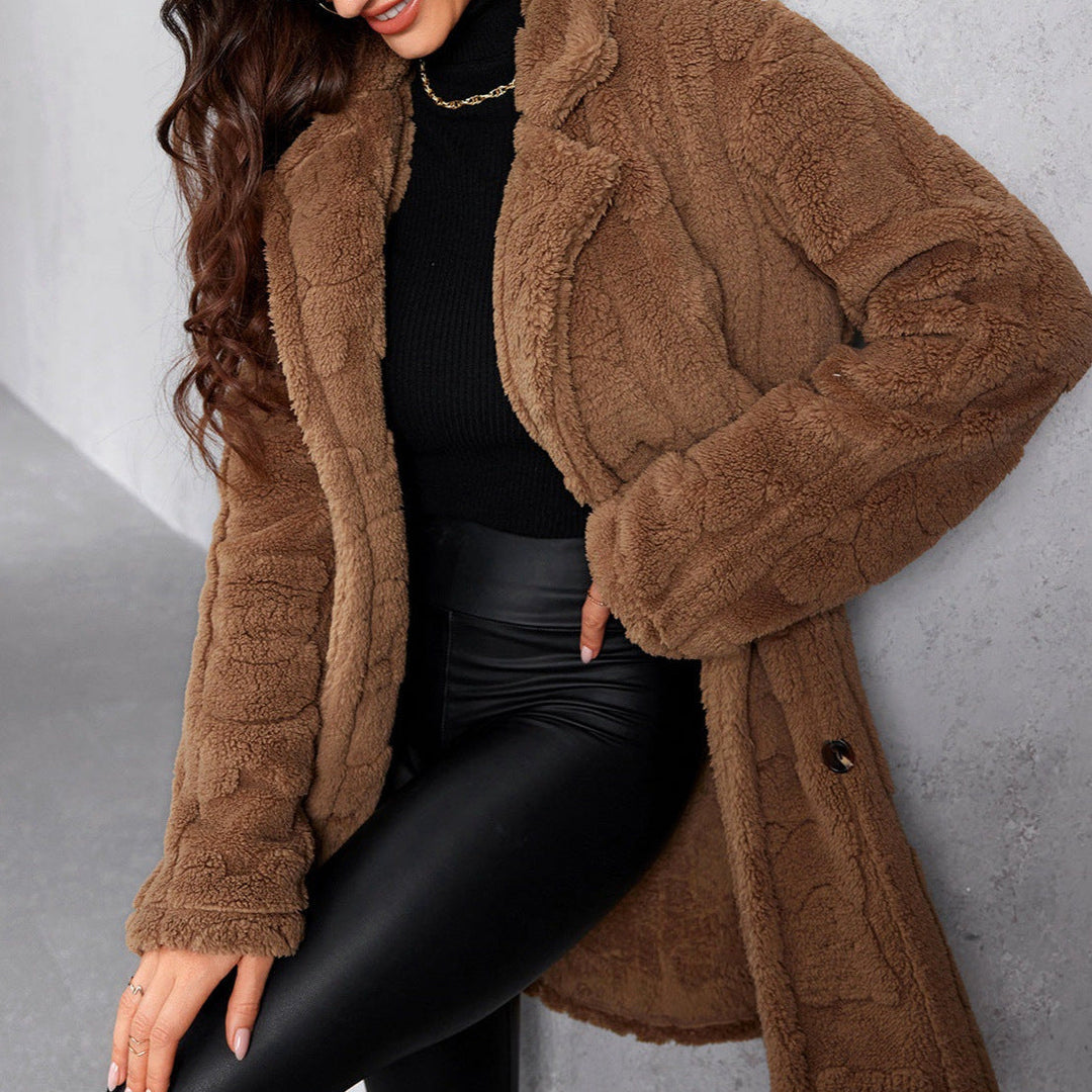 Manteau polaire oversize pour femme - Thania