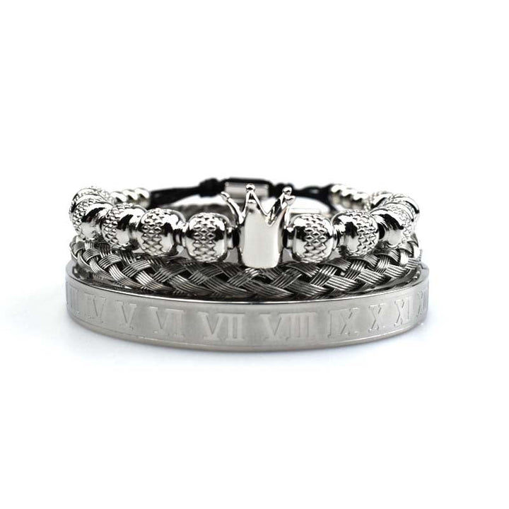 Bracelet homme Couronne impériale style romain - Magnus