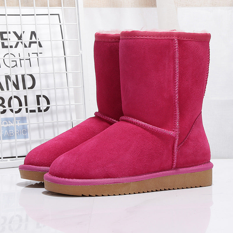 Bottes d'hiver pour femmes en daim avec doublure intérieure chaude - Thalia