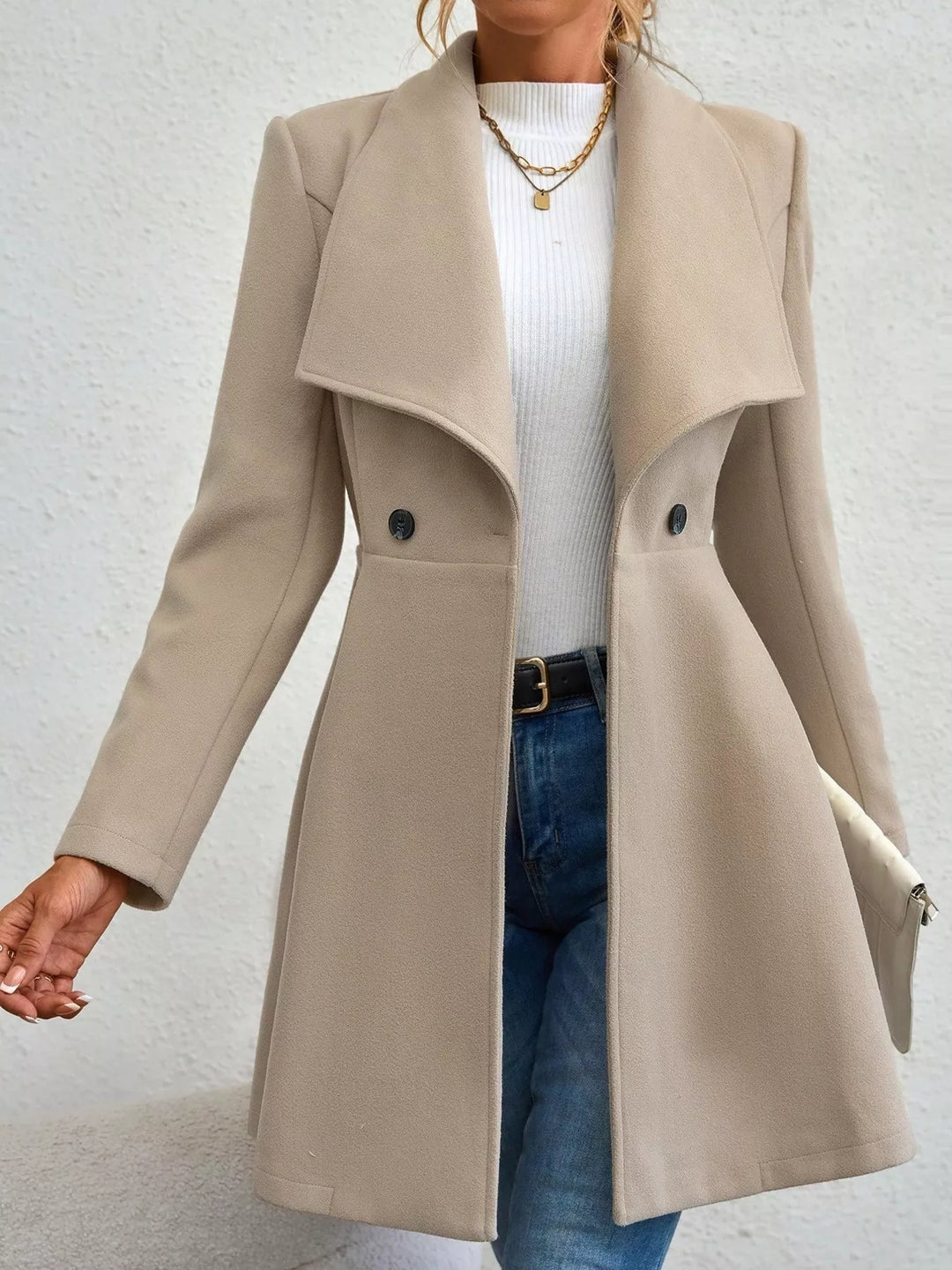 Manteau long et élégant pour femme - Evarine