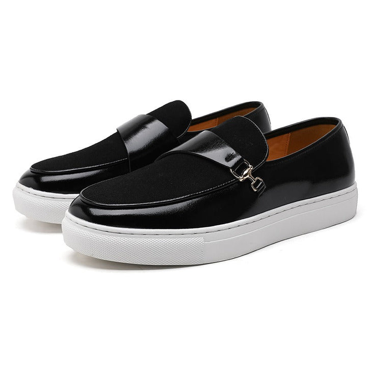 Mocassins en cuir et toile pour hommes, décontractés et élégants - Dario