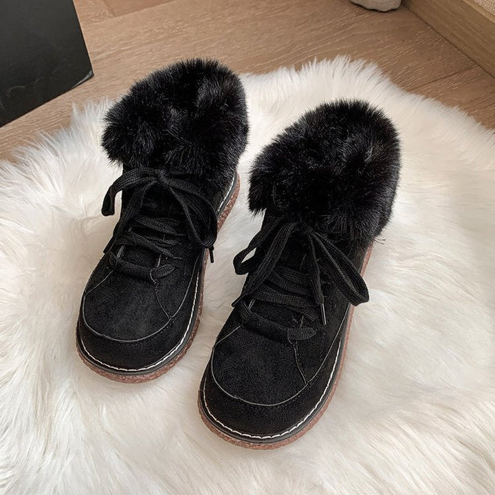 Bottes d'hiver pour femmes avec doublure en fourrure douce - Amelie