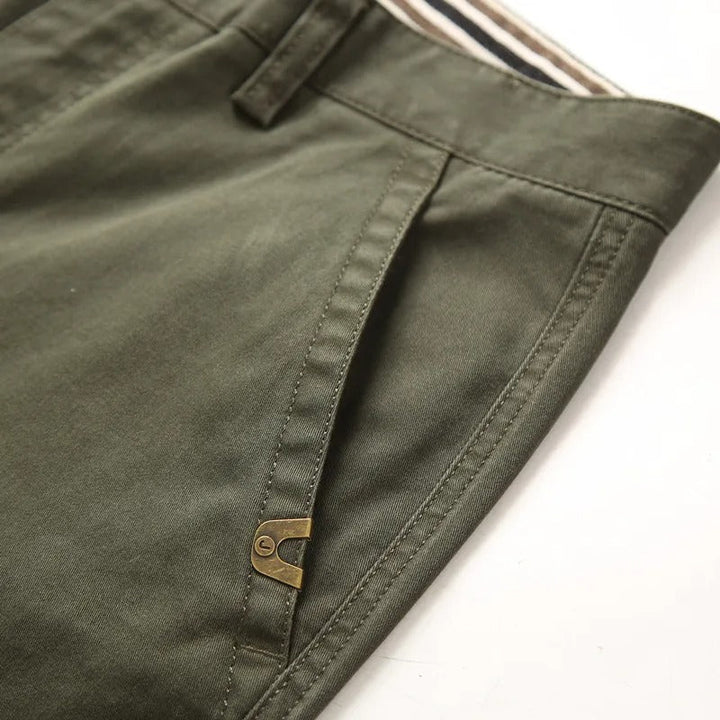 Pantalon cargo pour homme en coton résistant style droit - Bruno