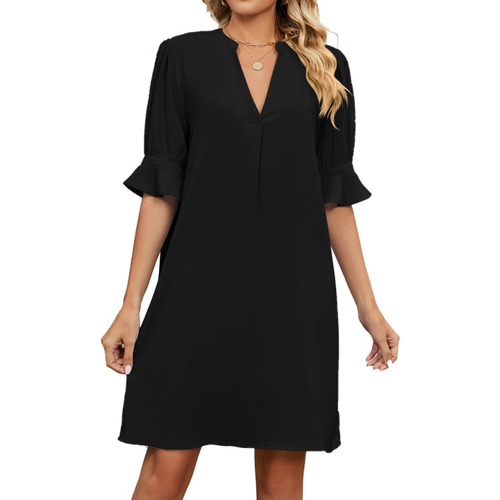 Robe courte à manches volantées pour femmes - Gabriela